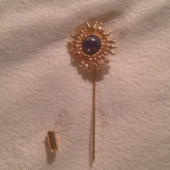 Coach Jewelry - Tony Duquette for Coach Blue Stone Pin